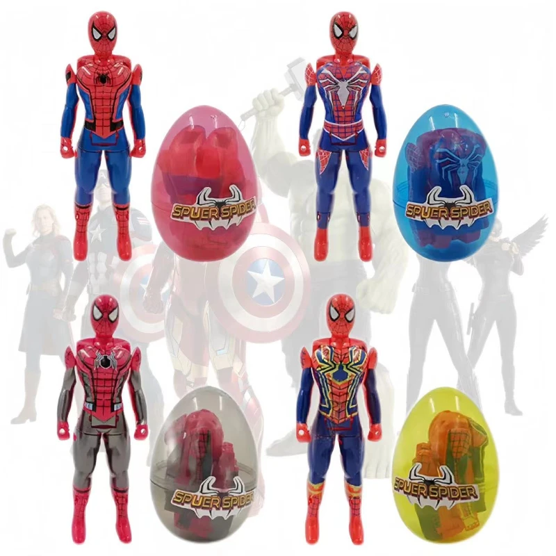 Marvel vingadores gashapon brinquedos capitão américa homem de ferro homem-aranha hulk transformando ovos brinquedos infantis & presentes do festival