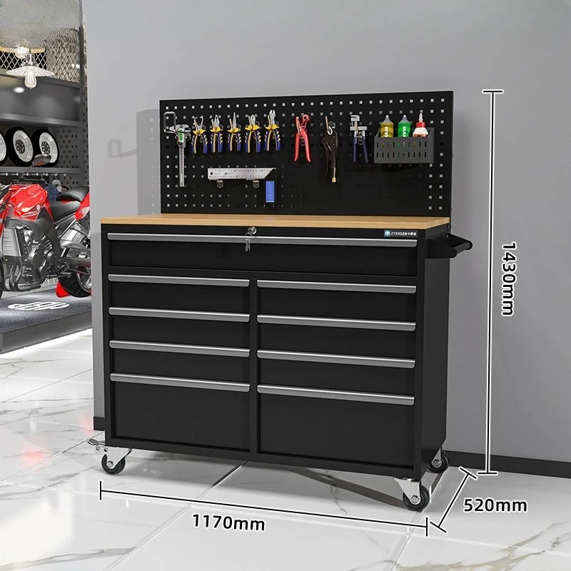 2025 New Style Metal Tool Cabinet Garage Workstation Tool Box  Steel Workbench Tool Cabinet
