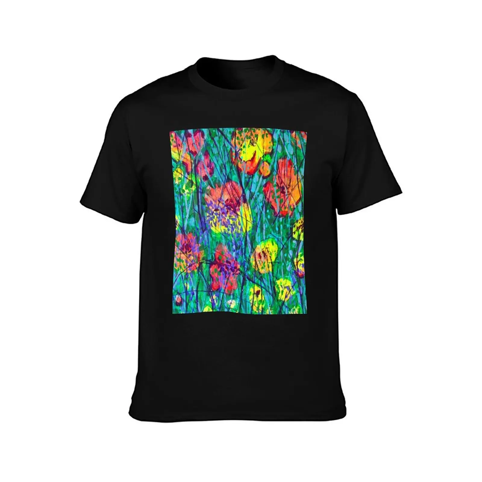 Hidden Flowers T-Shirt Classic Print Short Sleeve Shirt T-Shirt