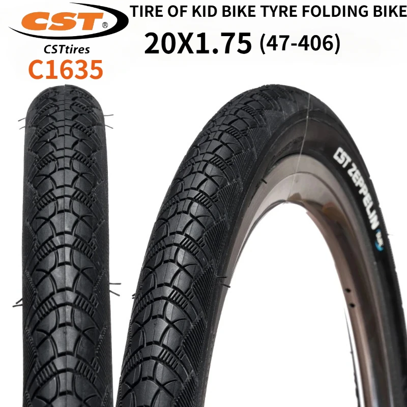 20x1.75 47-406 CST C1635 ZEPPELIN BMX BICYCLE TIRE 60TPI OF KID BIKE TYRE FOLDING BIKE