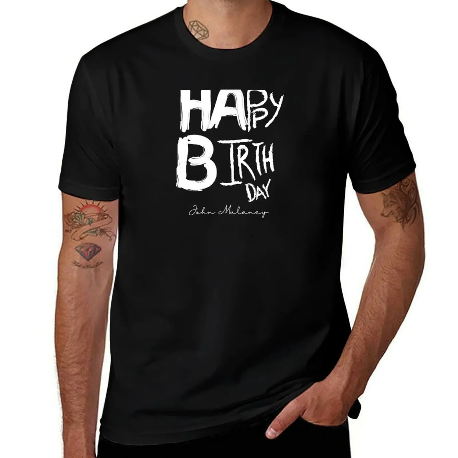 Happy Birthday John Mulaney T-Shirt heavyweights new edition blanks men clothes