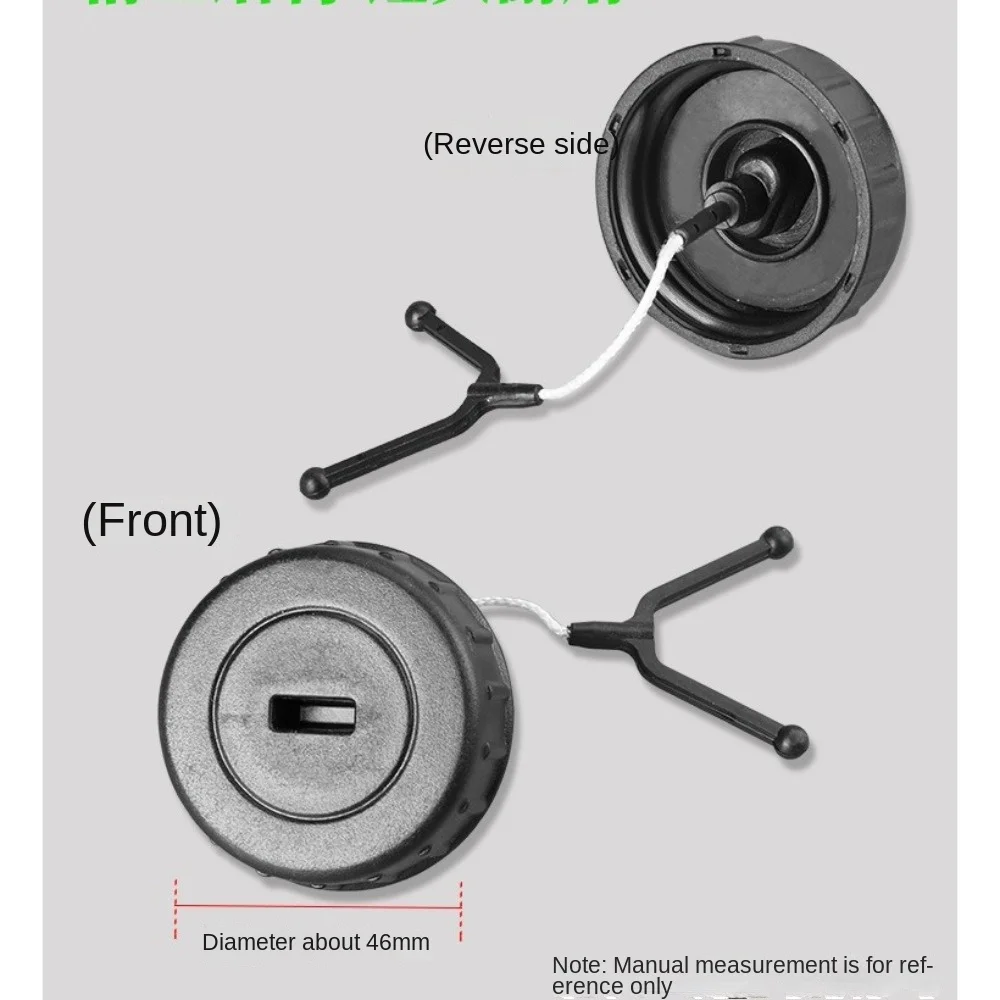 Tapa de combustible de motosierra de plástico duradero, accesorios de tapa de aceite Universal Negro, pieza de motosierra para MS170 MS180