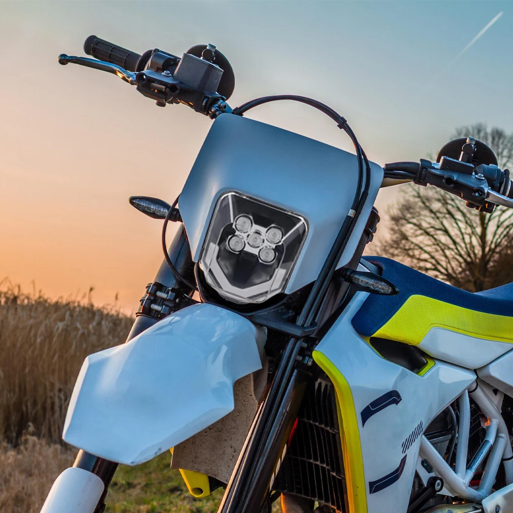 for Husqvarna 701 Enduro Supermoto 2016-2024 Dirtbike LED Headlight FE 250 350 450 501 TE 150 250 300 2017-2023 TX125 2017-2019