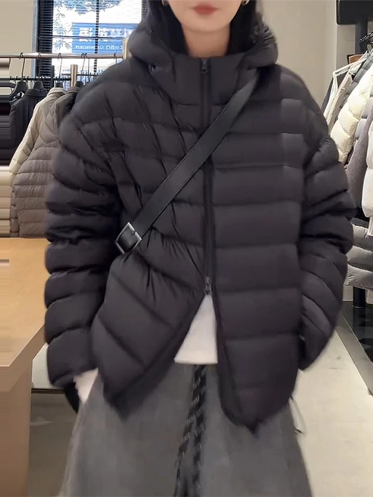 

Утепленная зимняя хлопковая куртка для женщин в корейском стиле, свободного кроя, с эффектом похудения, антивозрастная, с капюшоном, теплая, с дизайном в виде черепахи