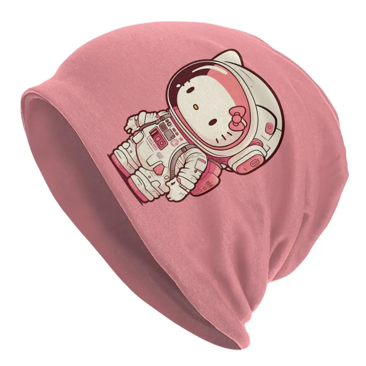 

Шапки-бини Hello Kitty Skullies на заказ, крутые зимние теплые вязаные шапки для мужчин и женщин, унисекс, шапки с персонажем мультфильма для взрослых