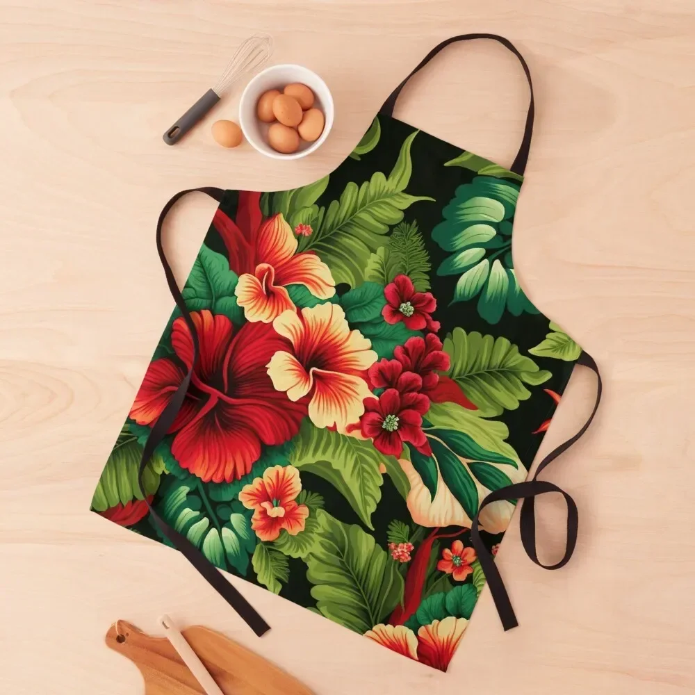 

Hawaiian Flowers, Flowers of Hawaii Apron Men'ss Chef Uniform For Men for home useful pieces Novelties Kitchen And Home Apron