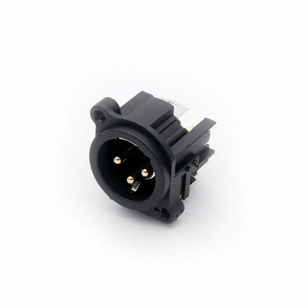 10pcs XLR Plug&Socket  3Pins XLR Male Plug&Female Socket Panel Mount Chassis 3Pins Square Shape XLR Connector Adapter