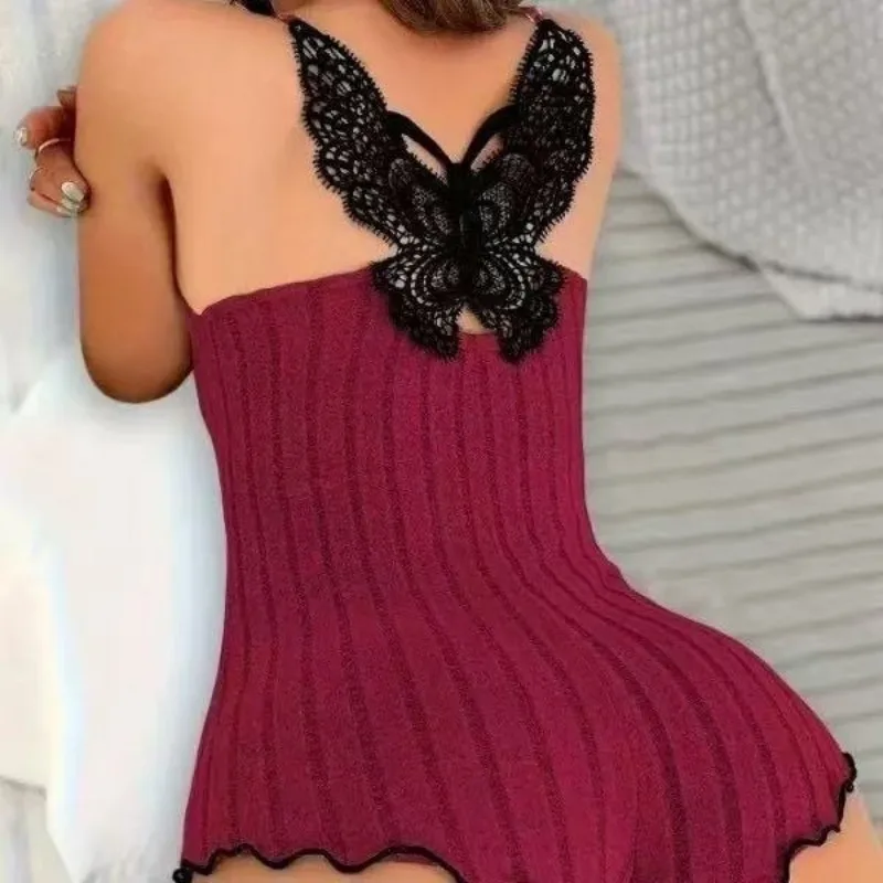 

Pajama Woman Pajamas With Back Opening Pajamas Women's Jumpsuit Women's Onesie Sleepwear Sexy Nightgown Adult Adults Abdl Ladies