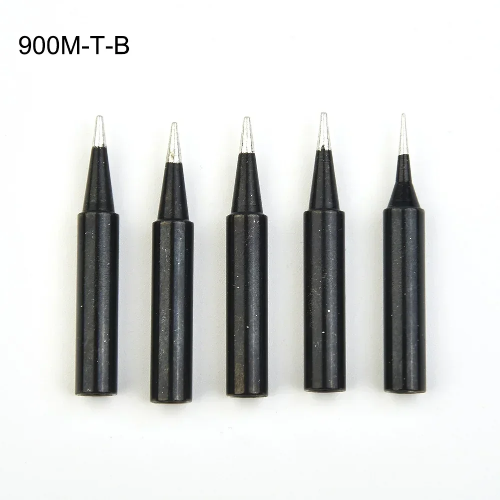 

5PCS Solder Soldering Iron Tip 900M-T Free For Saike 936 852d+ 909D Black M Repalcement Iron Tip Soldering Tools