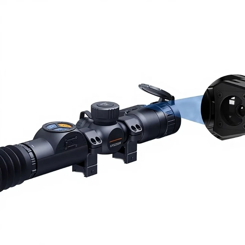 

Gold Seller Long Range Thermal Imaging Scope with Rangefinder 1300M Vision 50HZ Outdoor Telescope for Day Night Hunting