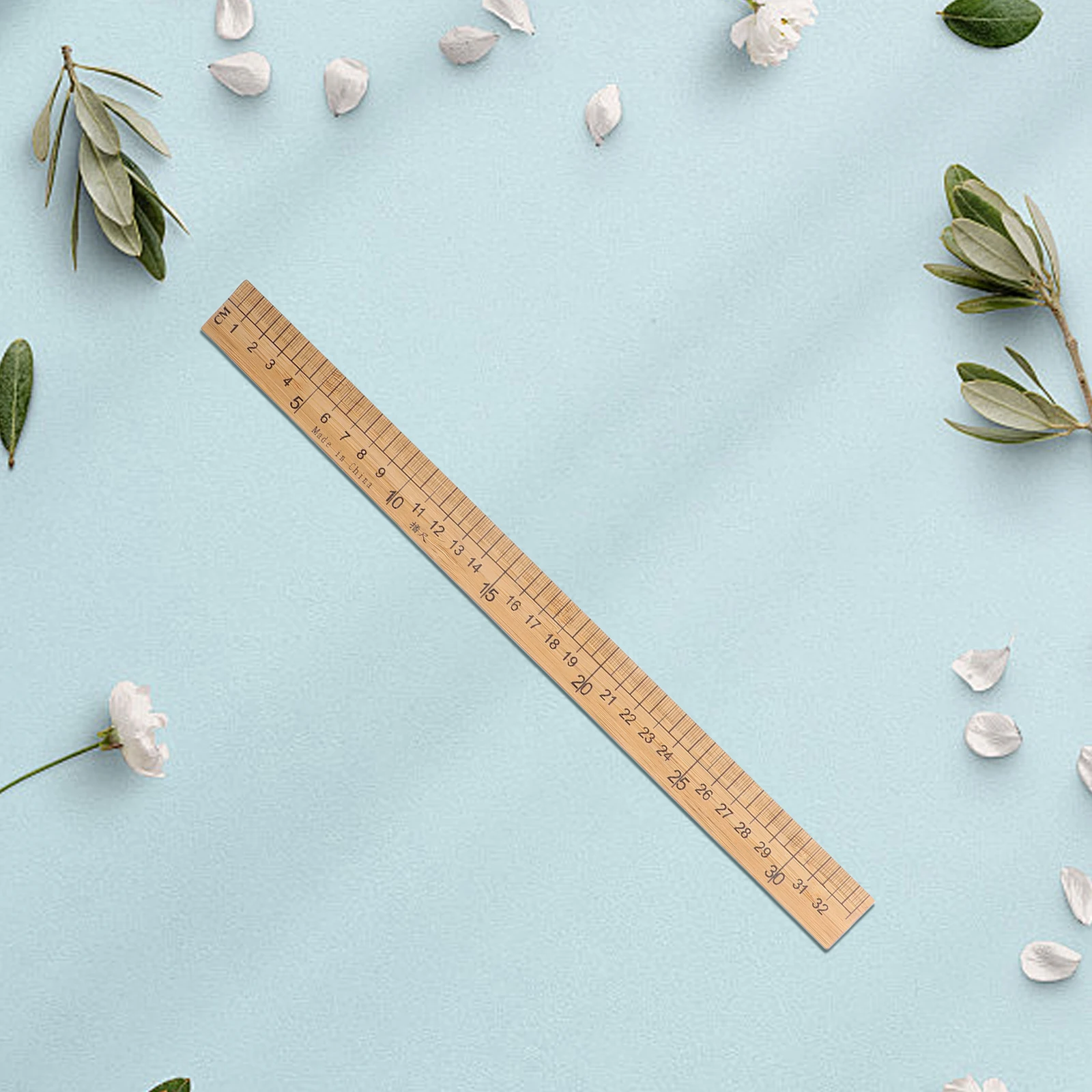 

Bamboo Ruler Measuring Clothes Tape Sewing Patchwork Fashion Drawing Template Dual Sided Scale Lightweight Portable Garment
