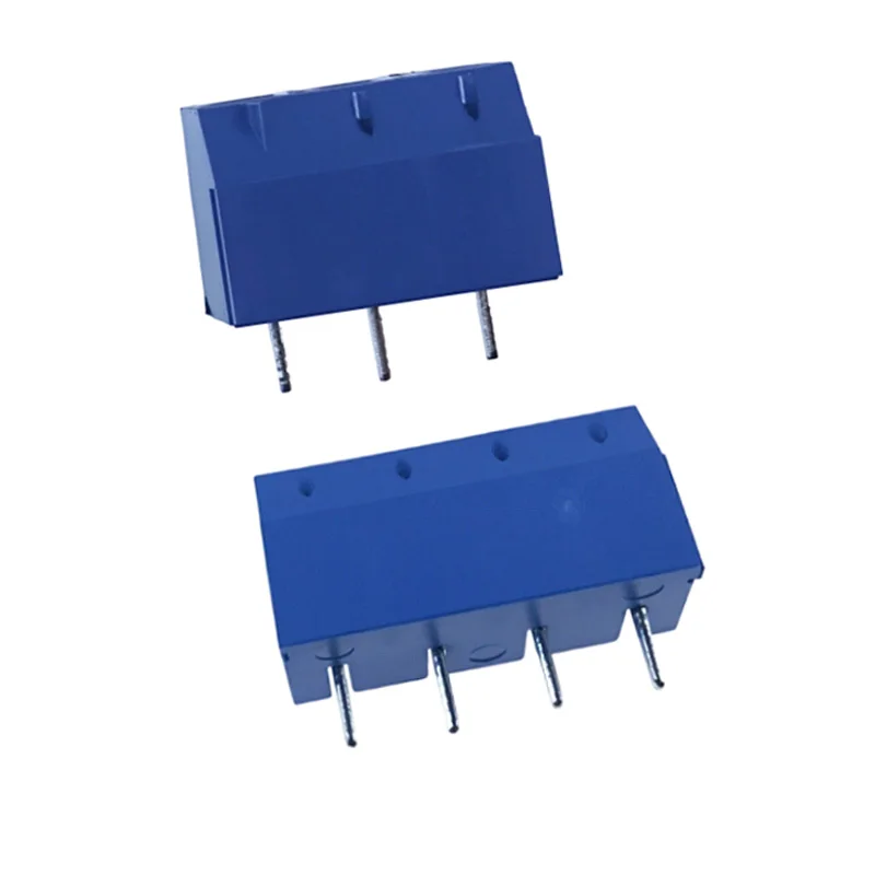 10PCS Blue Terminal Block KF301-2/3/4/5P Splicing Screw Type PCB 5.08mm Straight Pin Connector Terminals