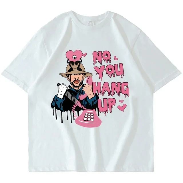 Bad Bunny Un Verano Sin Ti Album T Shirt  Women Men No You Hang Up Printed T-shirt Short Sleeved Fashion Classic Aesthetic Tops