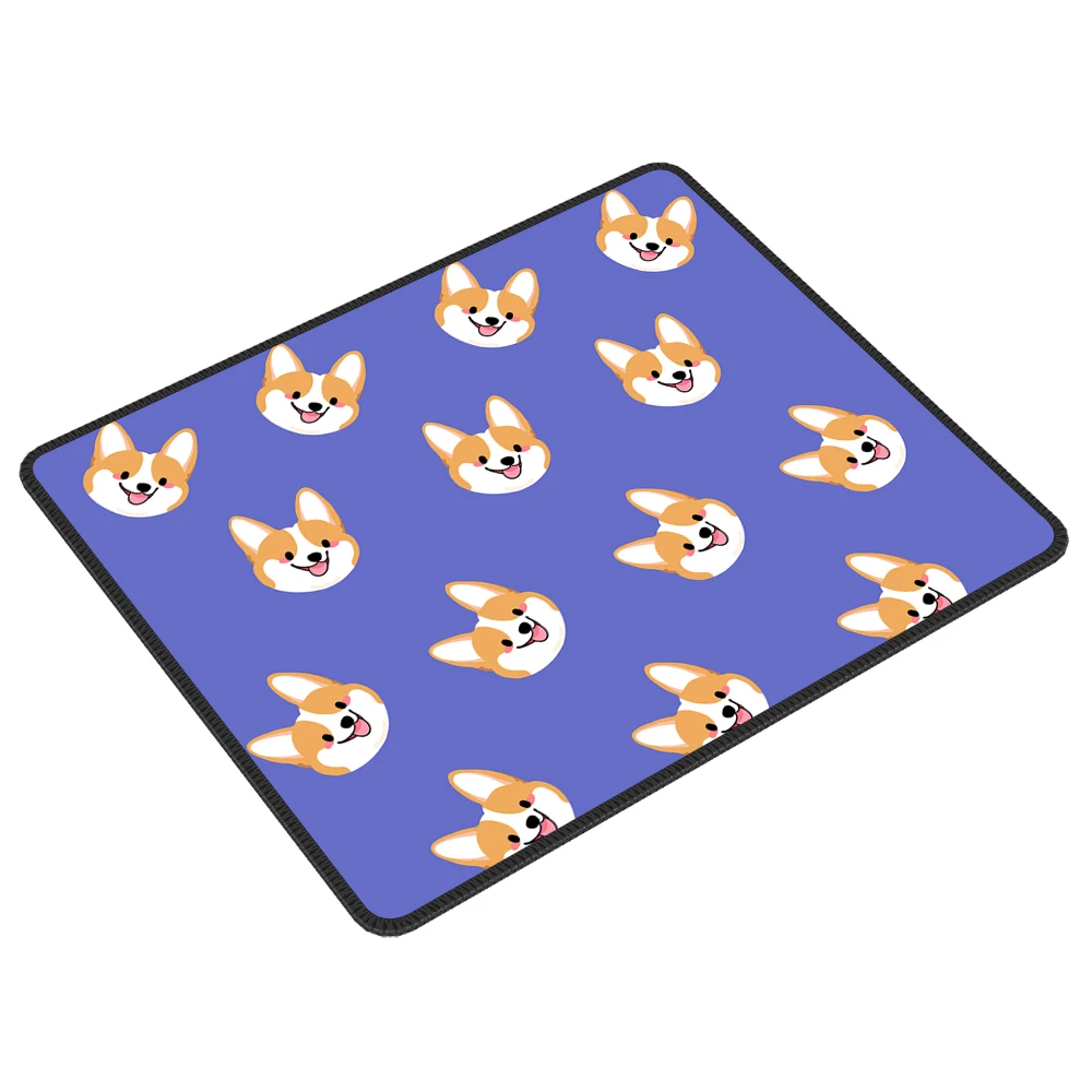 Jogo bonito do mouse almofada pequeno corgi shiba inu acessórios para computador deskmat mousepad gamer teclado esteiras anime mause almofadas kawaii laptops