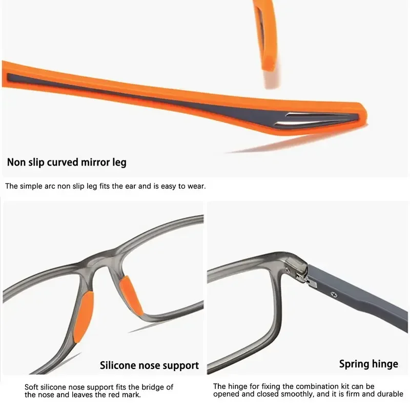 1 Stück Lesebrille für Männer und Frauen, Anti-Blaulicht-Sportbrille, Modische Presbyopie-Gläser, Vintage-Stil, +4,0 bis +1,0 Dioptrien – Detail 5