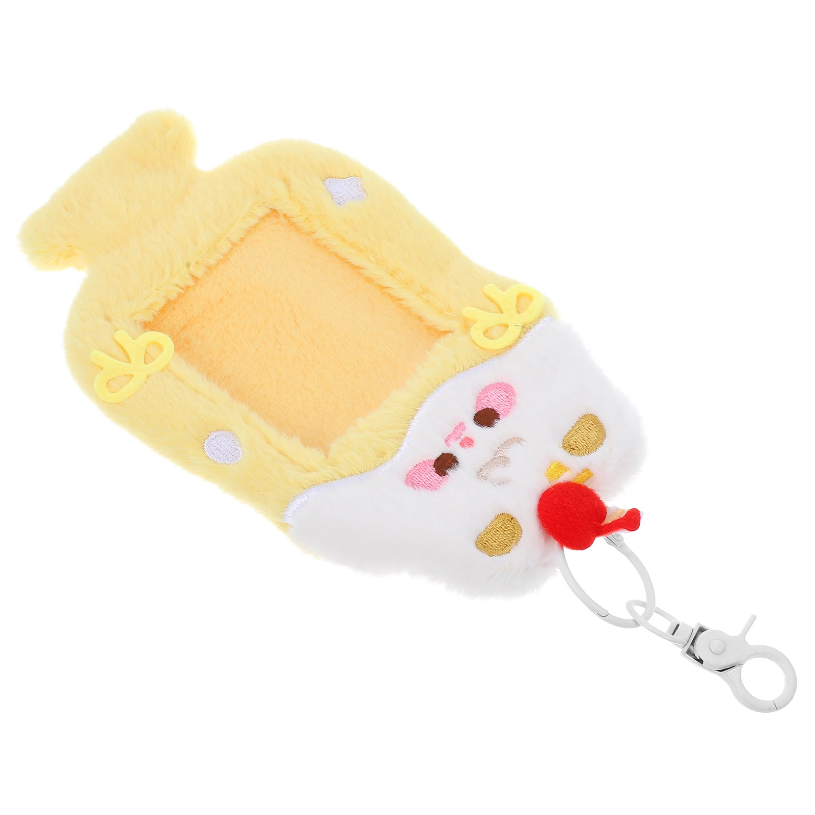 

Cartoon Keychain Photocard Sleeves Hollowout Design Cute Badge Holder Id Small Library Wallet Driver License Photo Card Holder