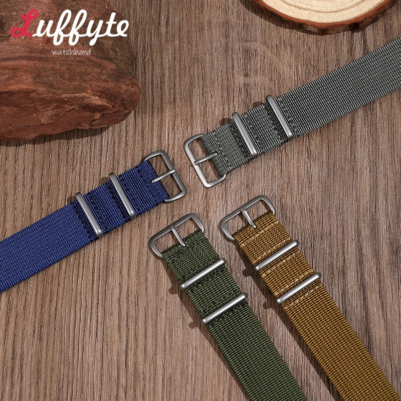 Long Nylon Watchband 18mm 20mm 22mm Military Sport Men Women Casual Replacement Wristwatch Strap Watch Accessories