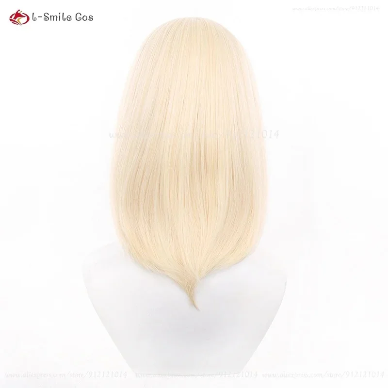 f,5.g'6\j/8,Anime Ave Mujica 40cm Light Gold Color Wigs Misumi Uika Doloris Cosplay Wig Heat Resistant S6;y'4\f,9/x.