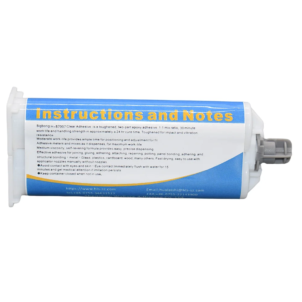 Epoxidharz Superkleber Dichtmasse Klebstoffe 50ml Klarer AB-Kleber 1:1 Zweikomponenten-Flüssigklebstoff Bigbong Starker Epoxidkleber – Detail 5