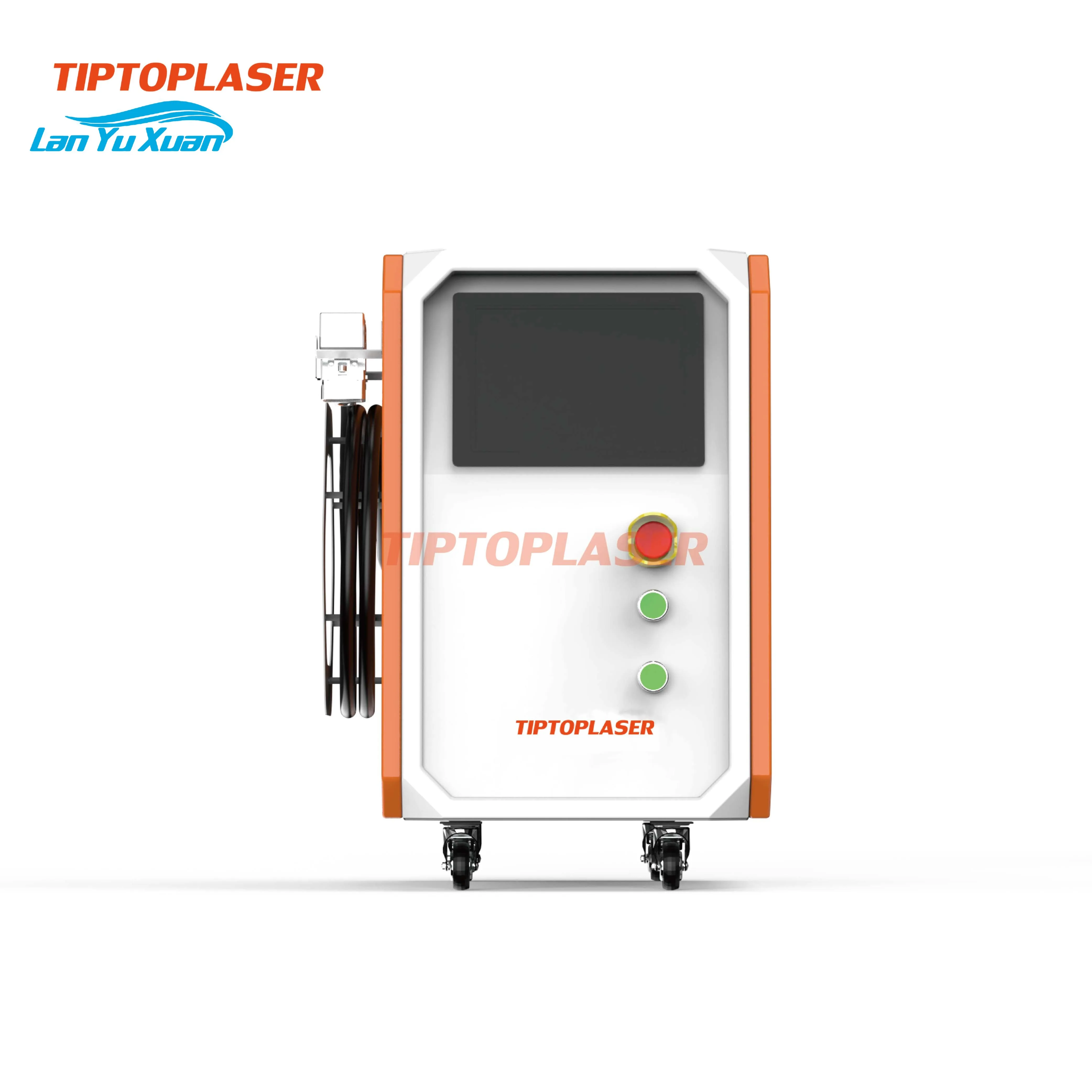 High power air-cooled handheld 1500w continuous fiber laser cleaning machine 1000w 2000w for auto parts rust paint