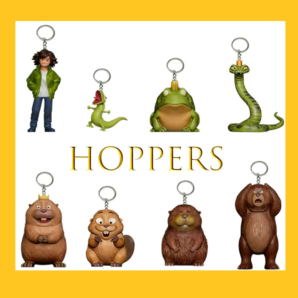 Hoppers Titus Ellen KingGeorge Mabel Tanaka Loaf Merchandising de Filme, Caixa Surpresa com Pingente de Animal Fofo, Chaveiro, Brinquedo Infantil, Presente