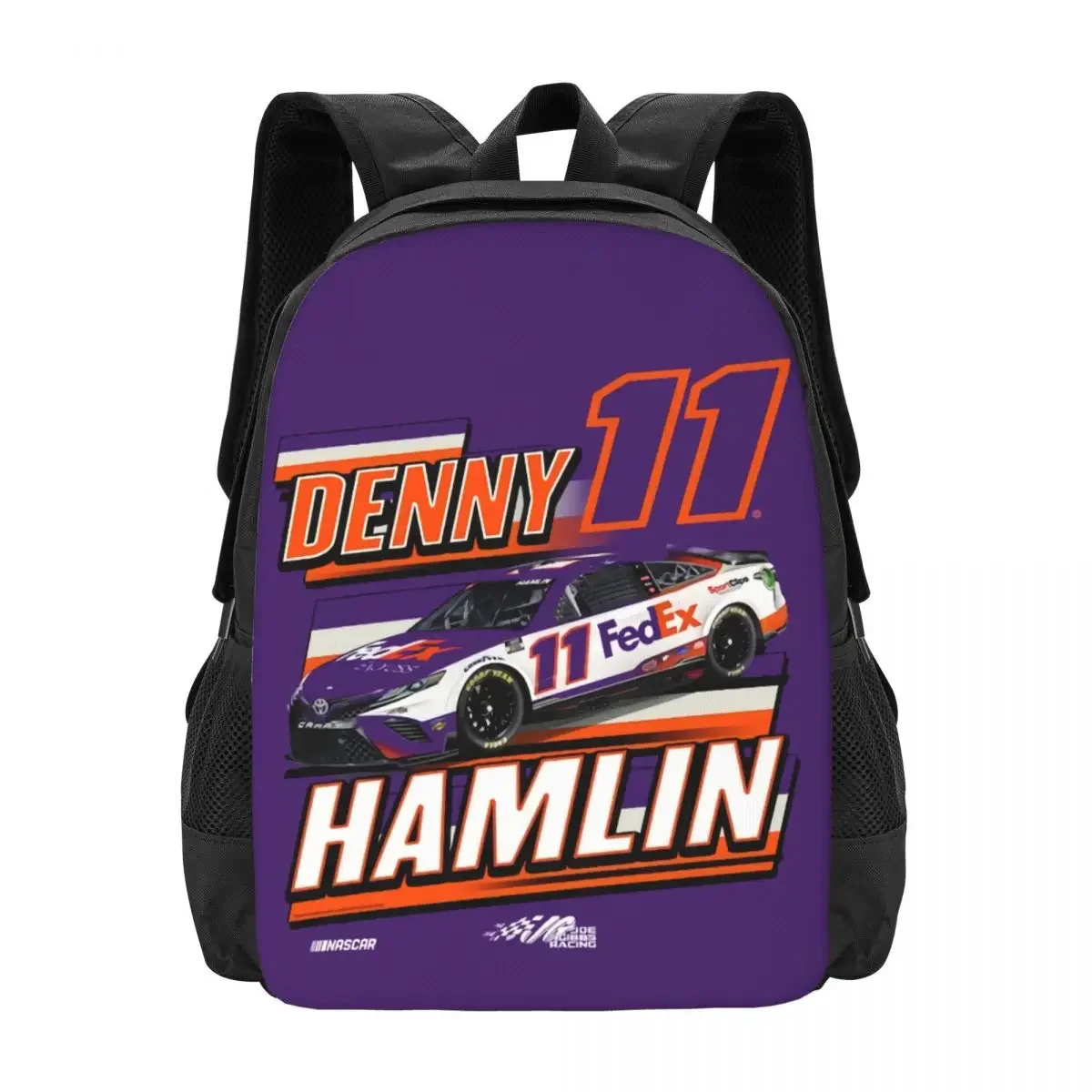 Denny Hamlin 11 Travel Laptop Backpack, Business College School Computer Bag Gift for Men & Women