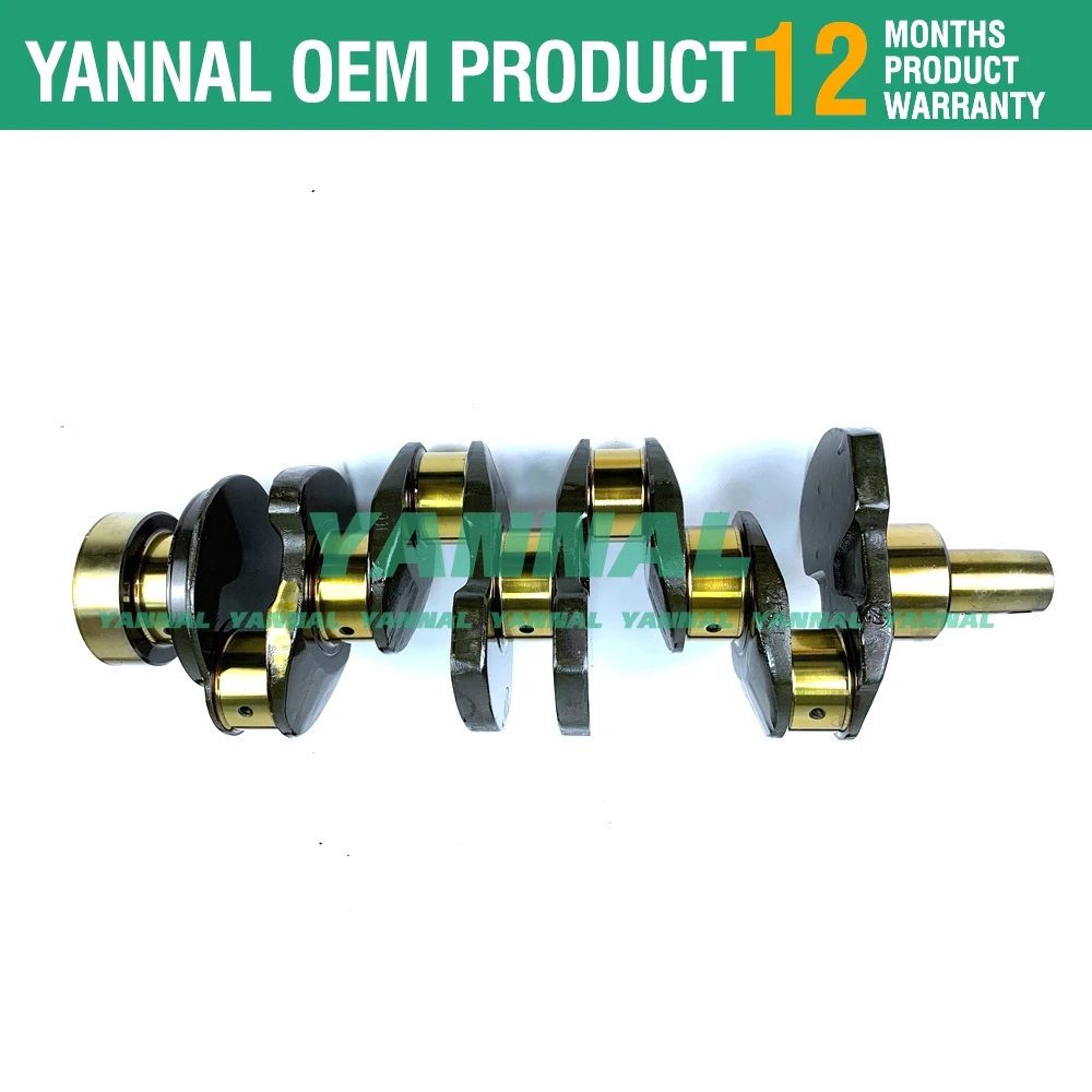 For Yanmar 4TNE106 4TNV106 S4D106 Crankshaft Fit KOMATSU Backhoe Loader Engine