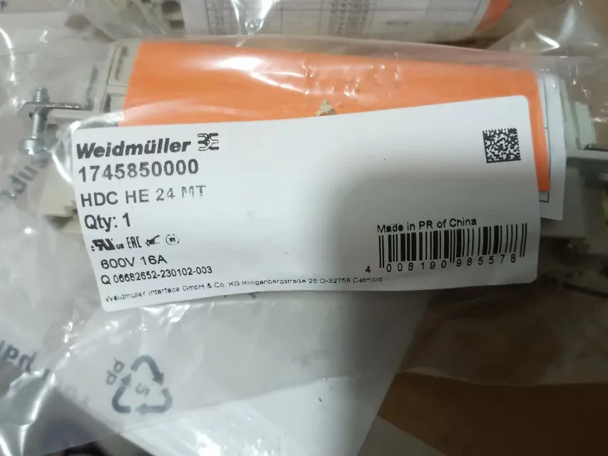 

HDC HE 24 MT Weidmulle Heavy Duty Connector HE Series Part Number 1745850000