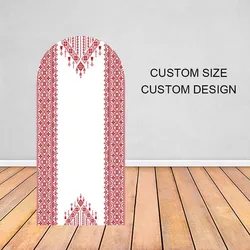 Mehofond Bohemian Embroidery Style Arched Backdrop Double-sided Cover for Kids Teens Adults Photography Background Photo Studio