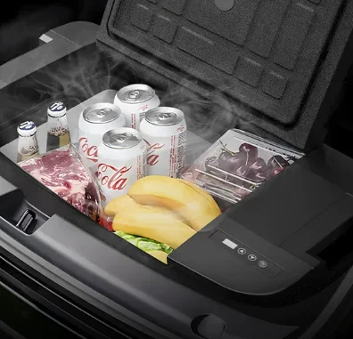 Embedded truck RV camping with free cooling refrigerator compressor car refrigerator 35L inverter