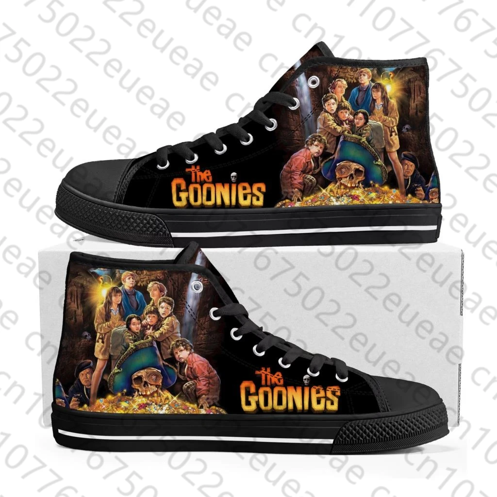 The Goonies Movie High Top High Quality Sneakers Mens Womens Teenager Canvas Sneaker Casual Custom Made Shoes Customize DIY Shoe