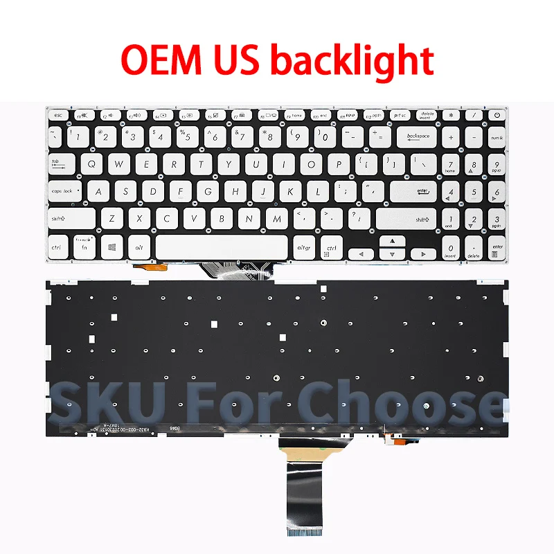 New Keyboard For ASUS Vivobook S15 S530 S530U S530F S530UF S530FA S530FN X530M X530 S5300 S5300F S5300U K530FA Y5100UB