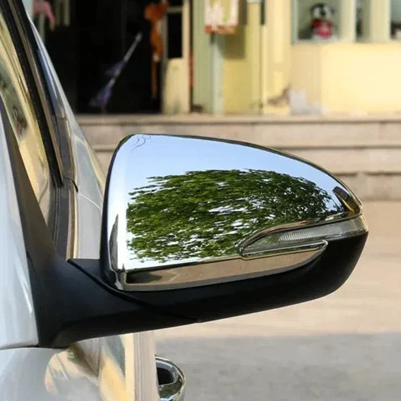 For Hyundai Elantra Avante AD 2016-2020 I30 Accent Solaris ABS Chrom/ Carbon Rearview Side Mirror Cover Trim Wing Cap Frame
