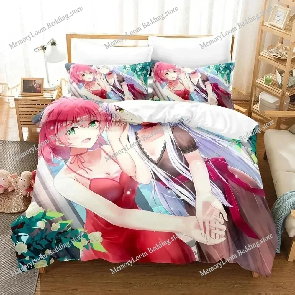 Anime Legend of Heroes Bedding Set Duvet Cover Bed Set Quilt Cover Pillowcase Comforter king Queen Size Boys Adult Bedding Set