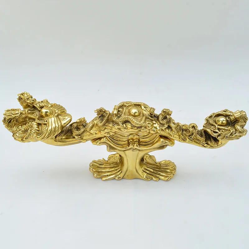 Large-sized craft item: Auspicious and wishful Kowloon dragon ornament