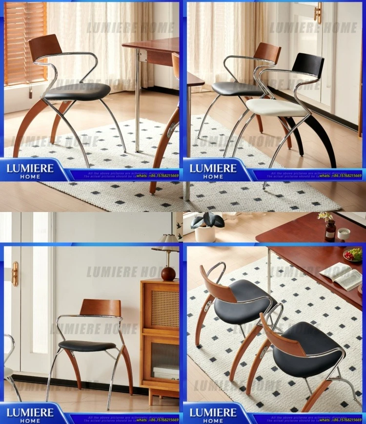 

Современный обеденный стул середины века в стиле ретро в скандинавском стиле, кресло из цельного дерева для дома, кухни, кафе, гостиной, мебель