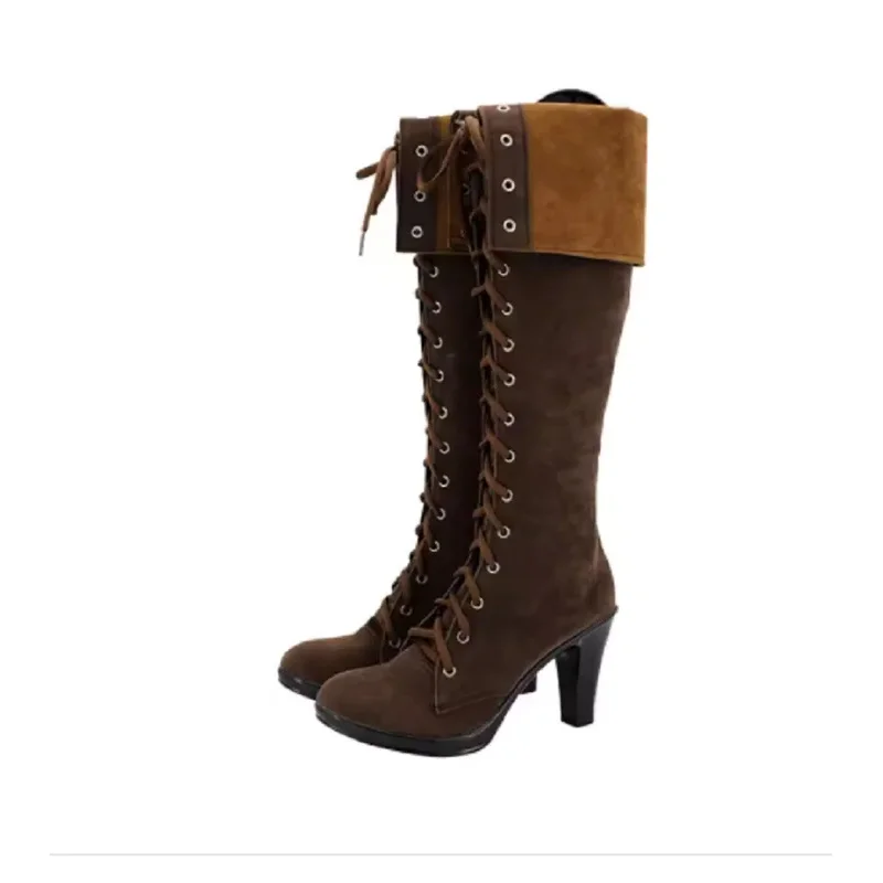 كراي DMC 4 سيدة ماري تأثيري حلي الأحذية اليدوية فو الجلود أحذية عالية الكعب #3