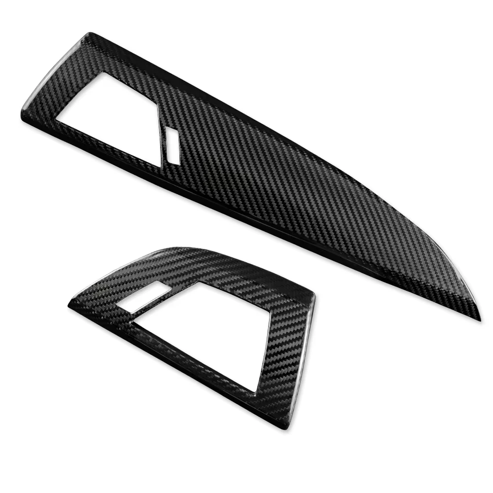 

Carbon Fiber Air Vent Trim Frame for BMW 1 Series F20 F21 F22 RHD, Dashboard Side & Center AC Outlet Panel Cover Sticker