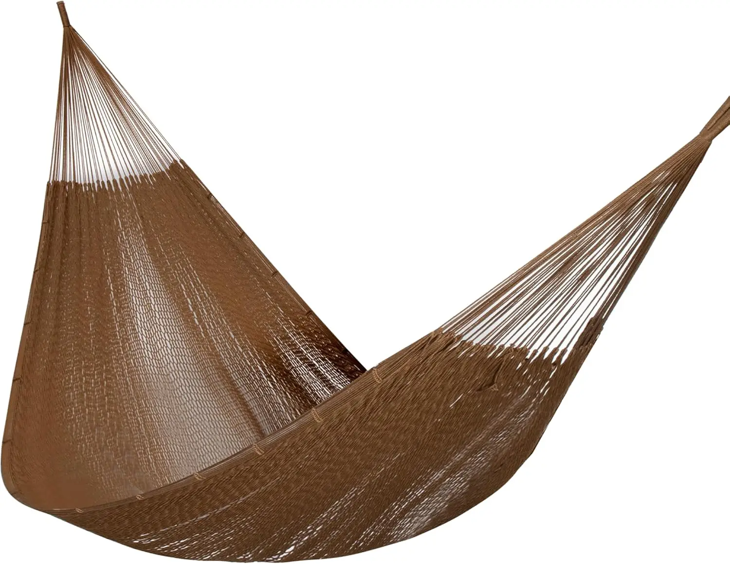Handwoven Mayan Hammock, Thick Soft Rope Double Hammock for Outdoor Outside & Indoor, 600 lbs Capacity Heavy-Duty, Includes Tree