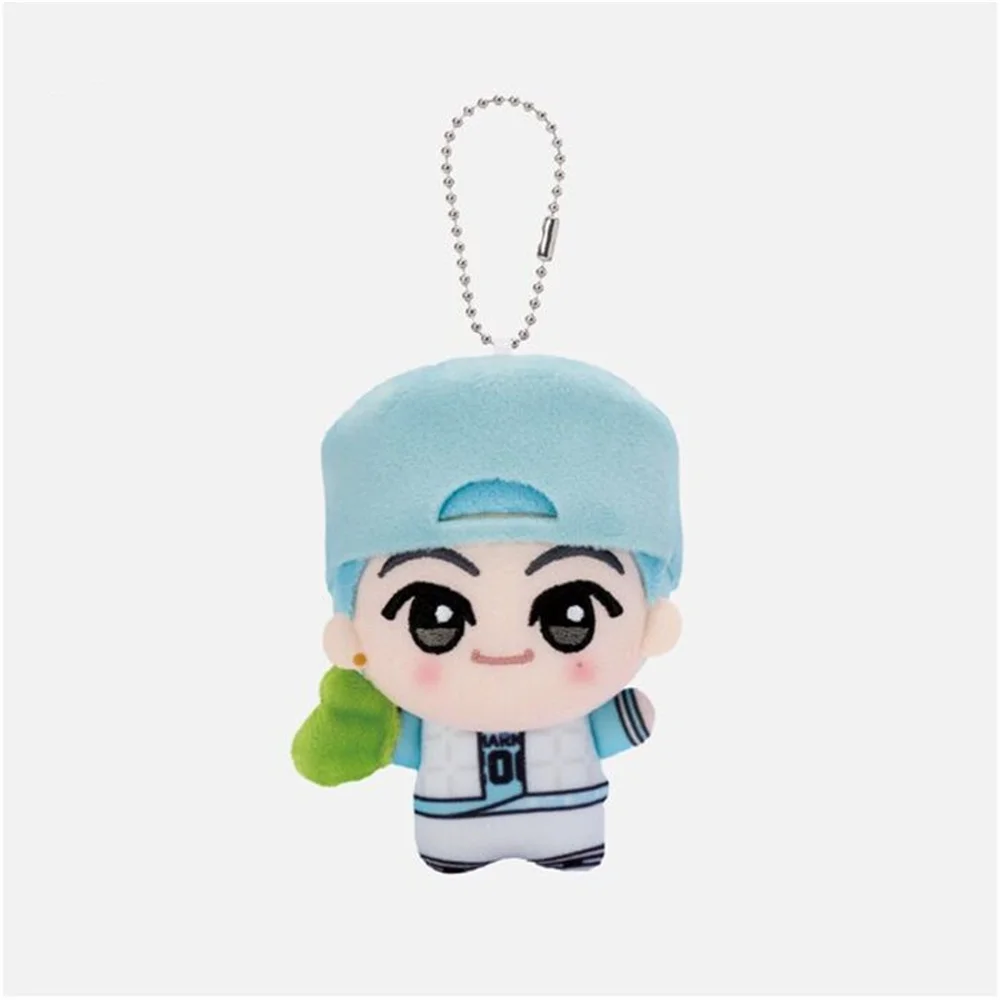 Kpop Idols Jisung Jeno Keychain 4CM Cartoon Cute Pendant INS Korean Style Pendant Bead Chain Keyring Accessories Fans Gifts