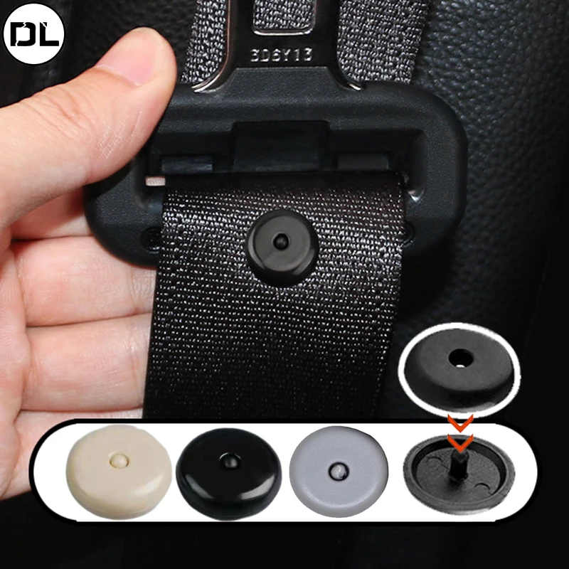 

Car Safety Seatbelt Stopper Buckle Auto Seat Belt Spacing Limit Stop Plastic Anti-slip Button Retainer Rivet Stud Clips