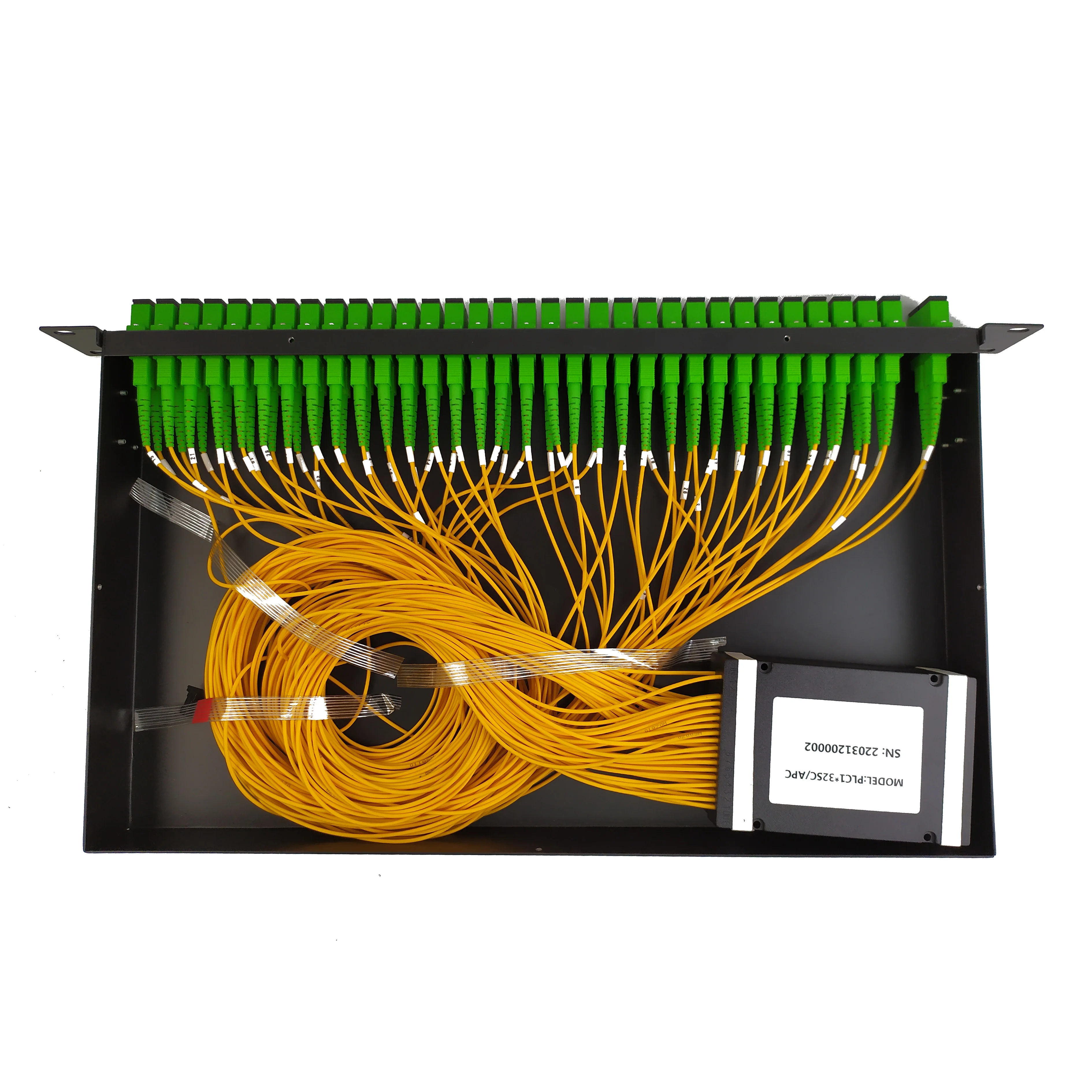 1*32 Rack Mount Splitter Optical Splitter Rack Type for  Passive Optical Network