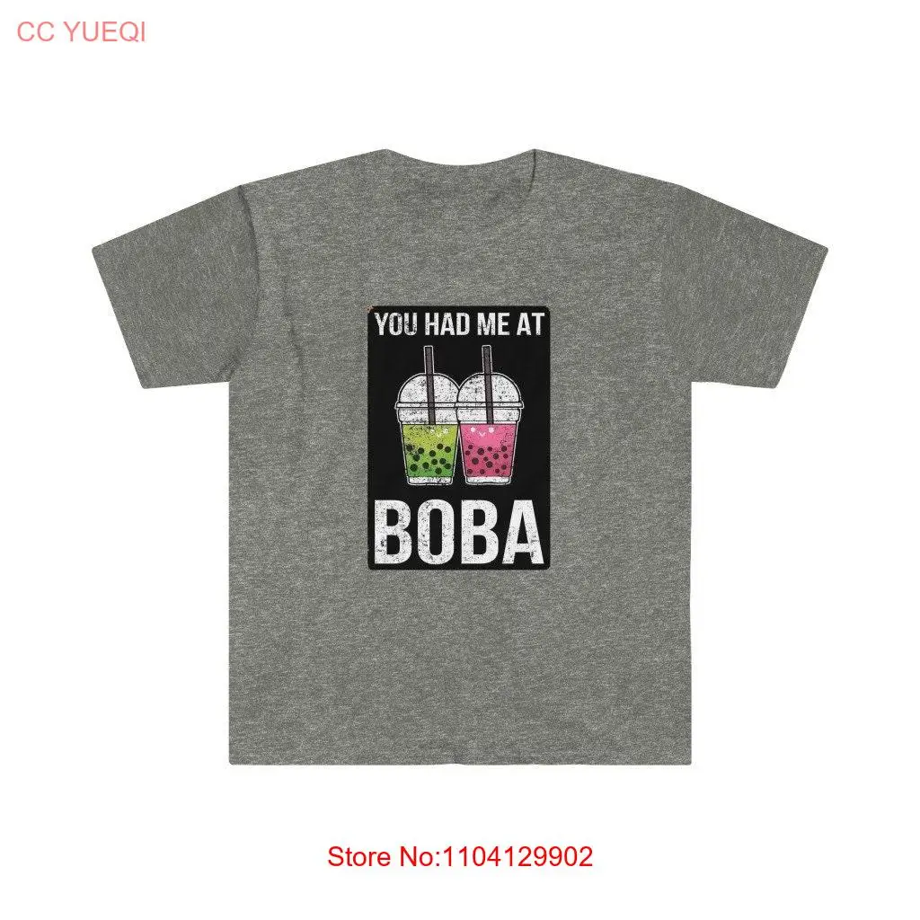 

Футболка You Had Me at Boba Drink Tea в мягком стиле Venti Vinny, винтажная футболка с длинными или короткими рукавами