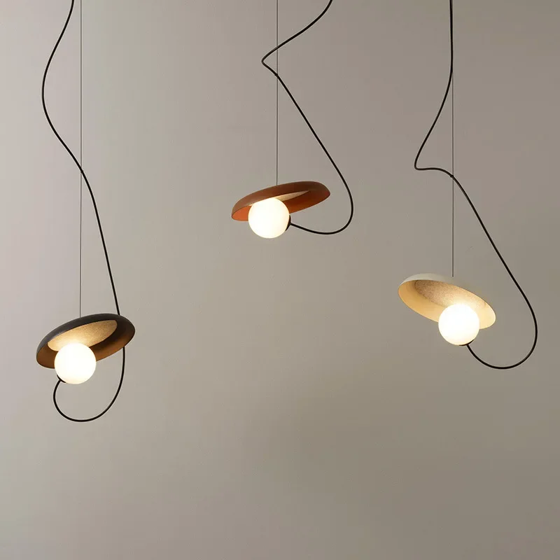 

Nordic Retro LED Magnetic Chandeliers for Movement Living Room Dining Bedroom Pendant Lamp Indoor Lighting Hanging Light Fixture