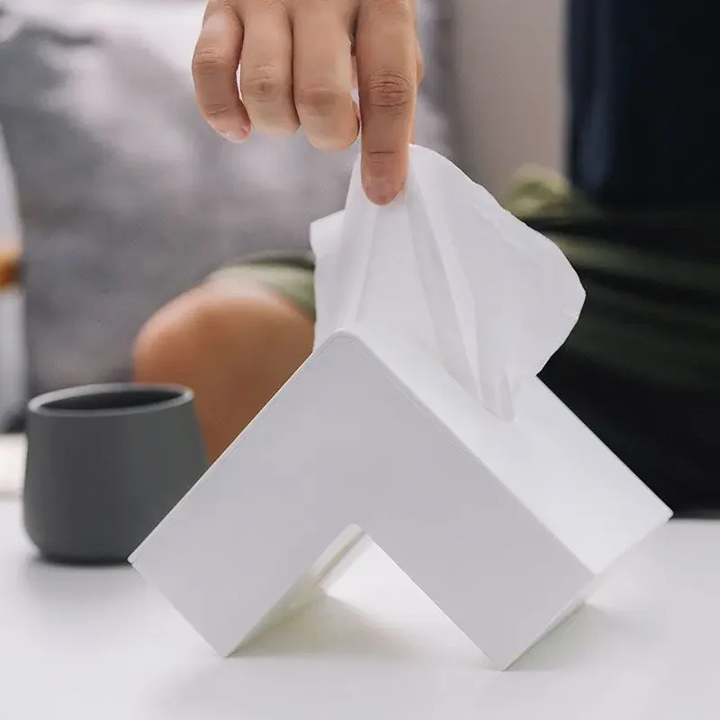 Boîte à mouchoirs en plastique nordique, porte-papier créatif, chambre à coucher, maison décorative, possède un angle, nouveau bureau, distributeur de serviettes domestiques