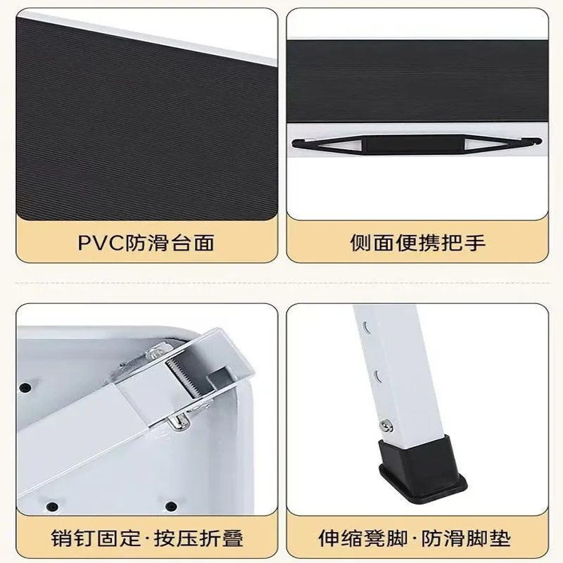 Adjustable Foldable Foot Rest Stool, Portable Height Lift Foot Pedal Under Desk Footrest For Office