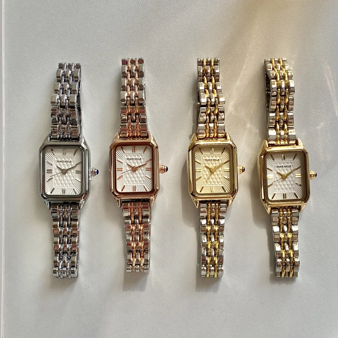 Женские часы, деловые женские кварцевые часы, простые весы, квадратный ремешок из нержавеющей стали, складные часы, наручные часы Reloj Mujer