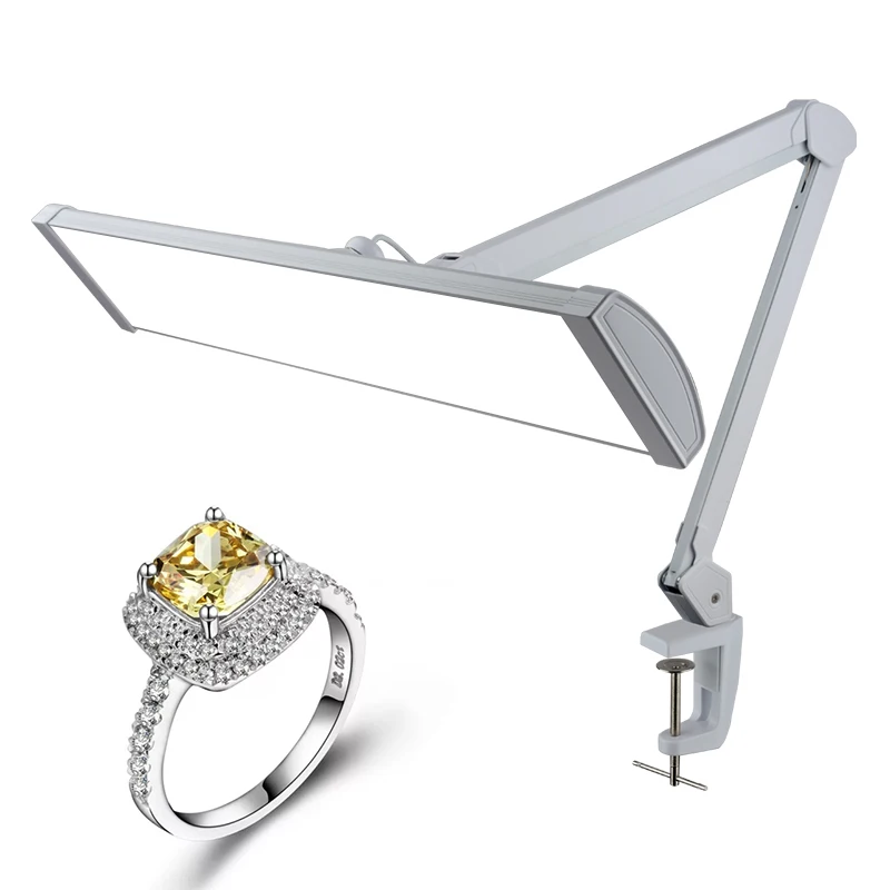 Professional Jewelry Worbench Lamp 45W Dimmable Dimming Lights Touch Sensor CCT 6000K  Led Clamp Working Light