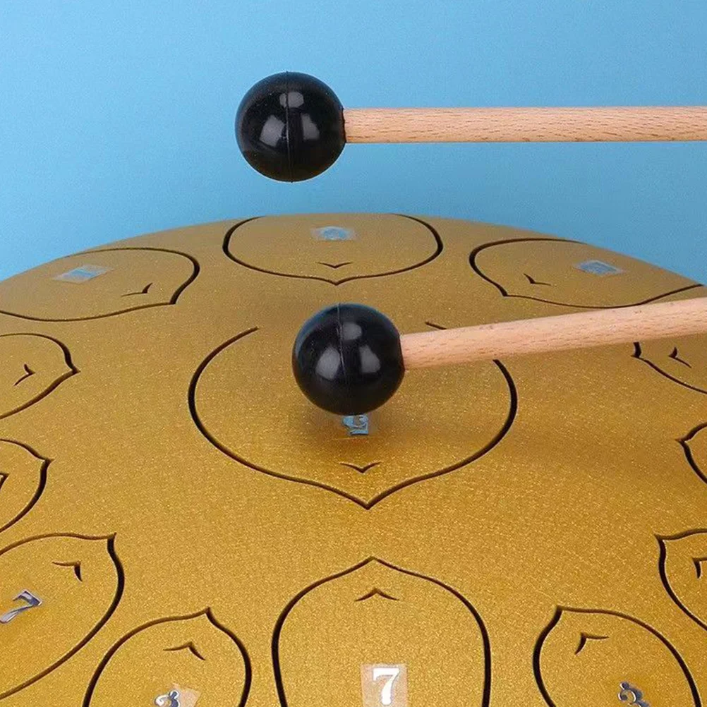 Baquetas etéreis para instrumentos musicais, 2 peças, pequena percussão de borracha, sem preocupações