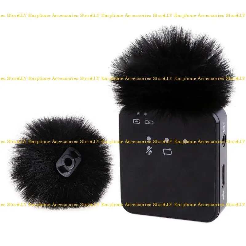 

462E 1Pack Lavalier Microphone Wind Muff Furry Windscreen Windproof Wind Screen